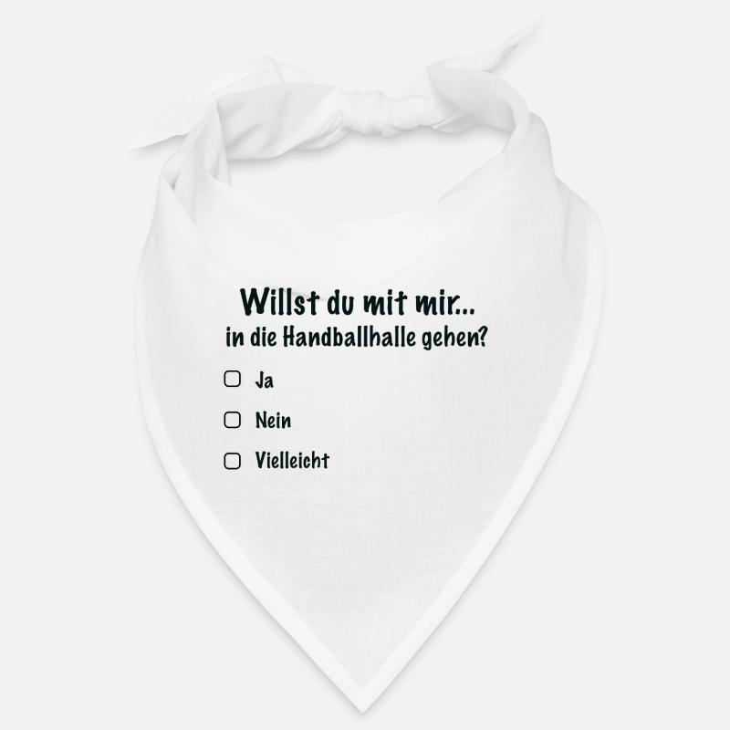 Date de handball Invitation (Noir) Bandana