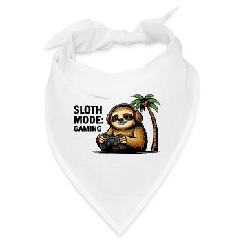 Palm Gamer Faultier - Bandana - Weiß - Vorne