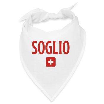 Soglio-Schweiz-Flagge - Bandana - Weiß - Vorne