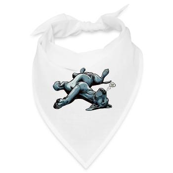 Deutsche Dogge Doggen Doggenbesitzer Doggenfan - Bandana - Weiß - Vorne