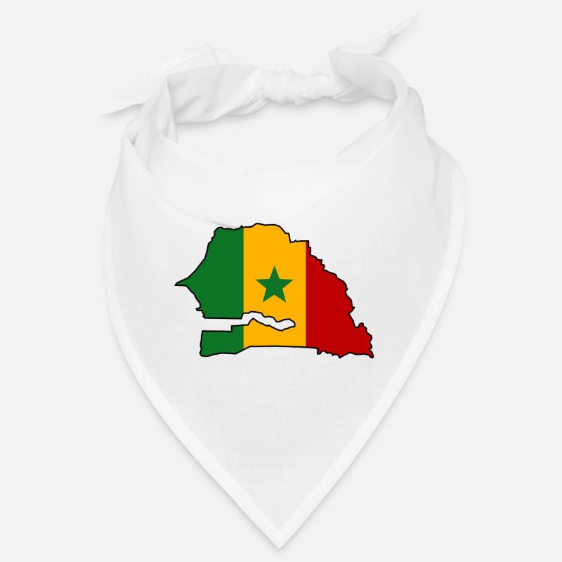 Senegal Flag Map Bandana