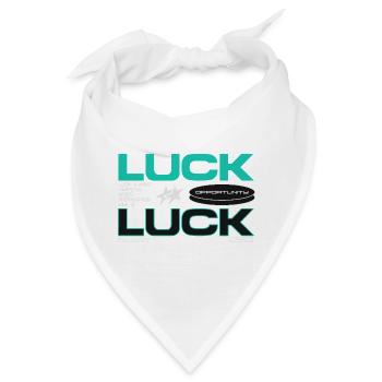 Luck & Opportunity Motiv - Bandana - Weiß - Vorne