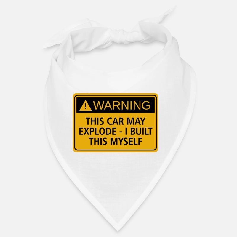 JDM sticker - this car may explode Bandana