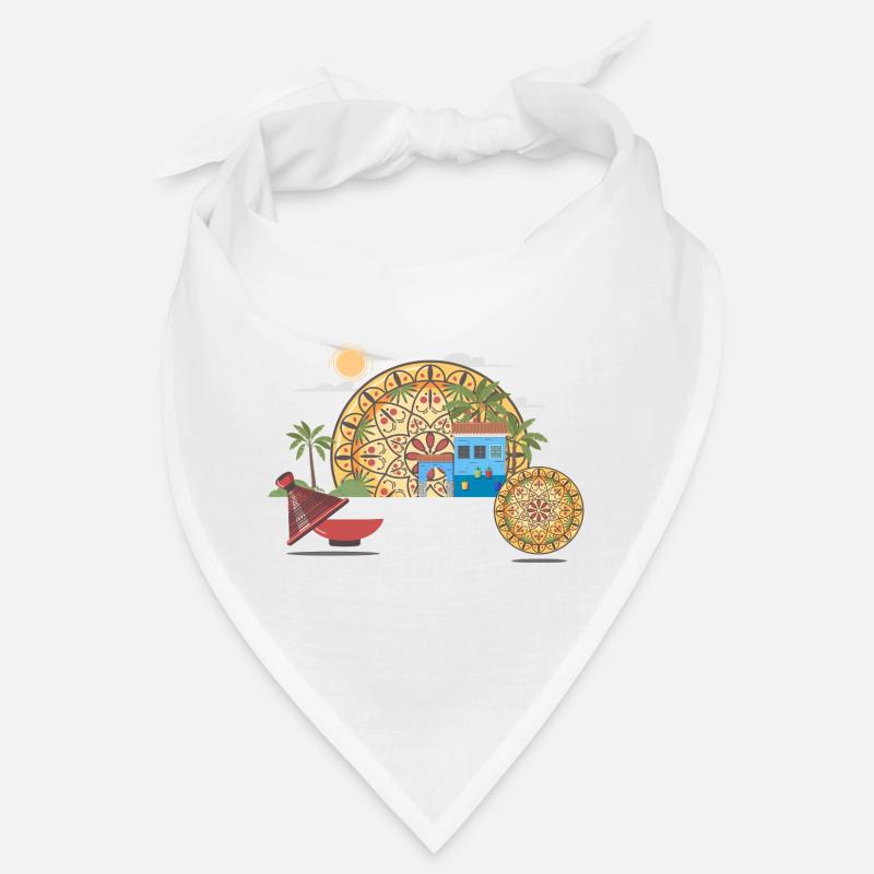 Moroccan Vector Mandala & Cultural Illustration Bandana