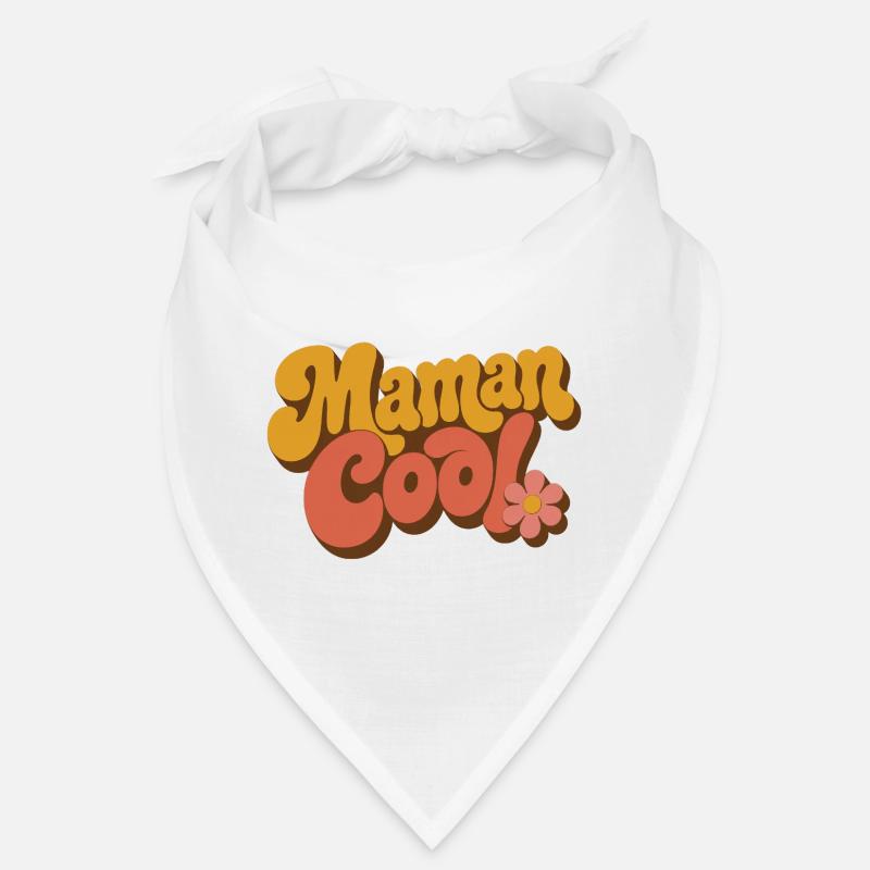 Mama Cool rétro fleurs 70s Bandana
