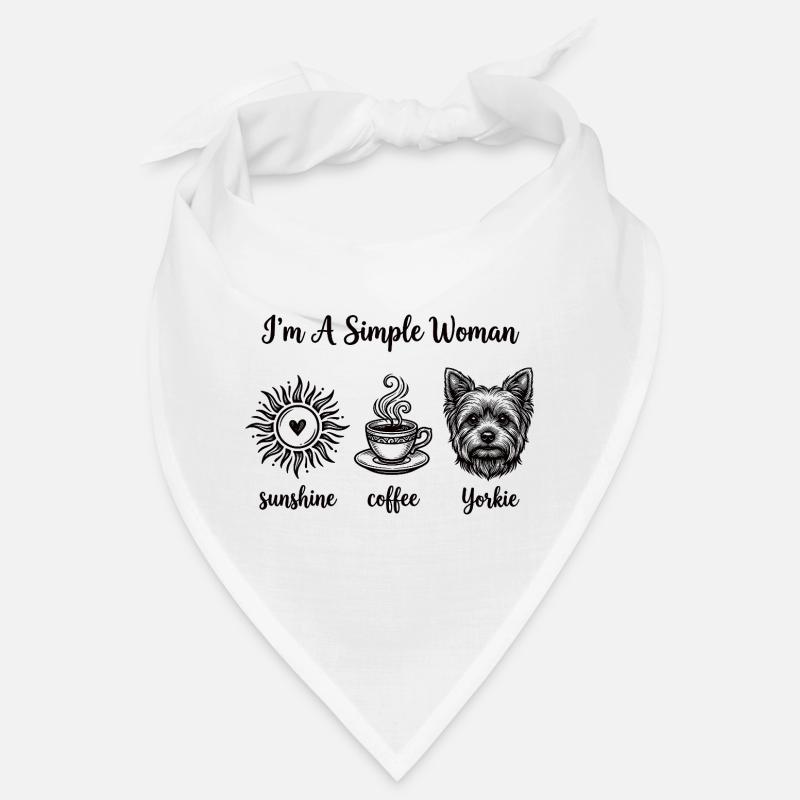Femmes simples amoureuses de Yorkie Bandana