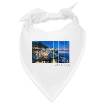 Manarola Cinque Terre La Spezia in Italien Design - Bandana - Weiß - Vorne