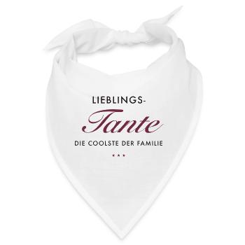 LieblingsTante Eleganz - Bandana - Weiß - Vorne