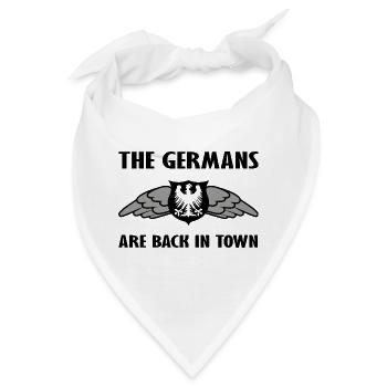 Deutschland und Sachsen Fanshirt - Bandana - Weiß - Vorne