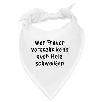 Frauen Verstehen - Bandana - Weiß - Vorne