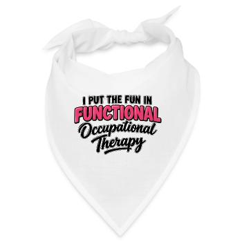 Ergotherapie, Ergotherapie, OTA, Therapeutenassistent, Assistent - Bandana - Weiß - Vorne