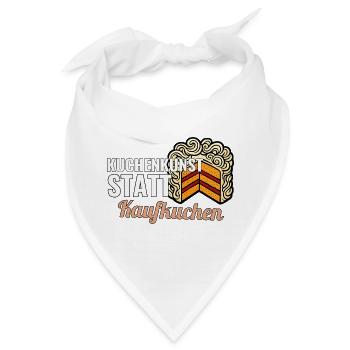 Hobbybäcker Geschenk für den ersten Festkuchen - Bandana - Weiß - Vorne
