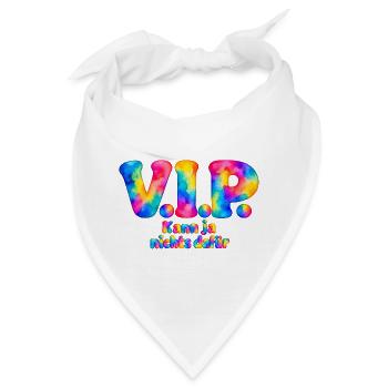 V.I.P. – Kann ja nichts dafür – Aquarell Humor - Bandana - Weiß - Vorne