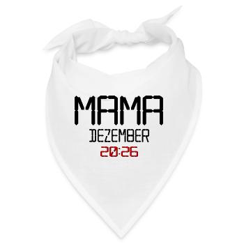 Geburt Baby, Dezember 2026 Mama - Bandana - Weiß - Vorne