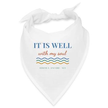 It Is Well With My Soul – Christian Hymn - Bandana - Weiß - Vorne