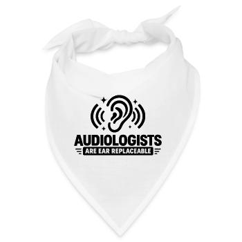 Audiologe, Audiologie, Sprachtherapeut, Ohrarzt, - Bandana - Weiß - Vorne