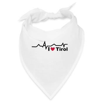 Herzschlag Tirol - Bandana - Weiß - Vorne