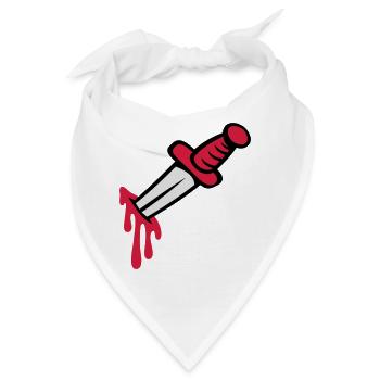 Messer in der Sie zurück - Bandana - Weiß - Vorne