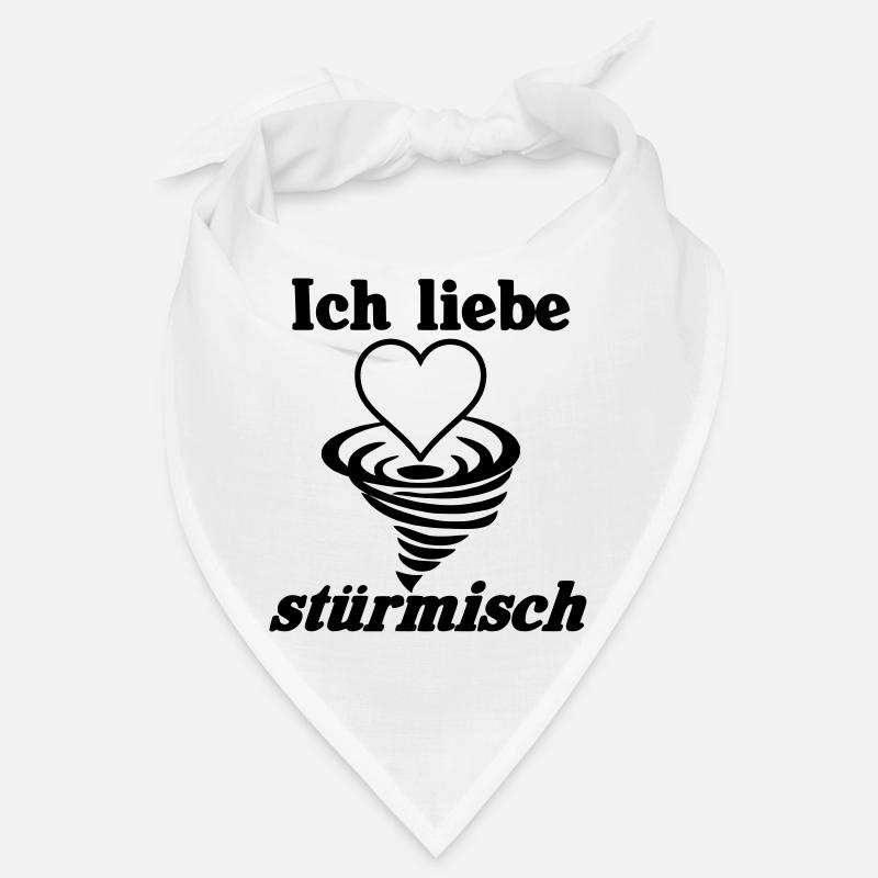 Ich liebe stürmisch Sturm Herz Liebe Geschenk Bandana