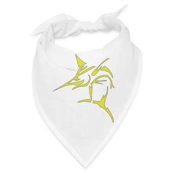 Schwertfisch, Marlin, - Bandana - Weiß - Vorne