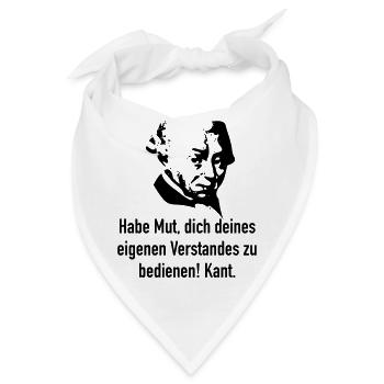 Kant: Habe Mut, dich deines eigenen Verstandes zu - Bandana - Weiß - Vorne
