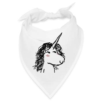 Das Einhorn Kaede - Bandana - Weiß - Vorne