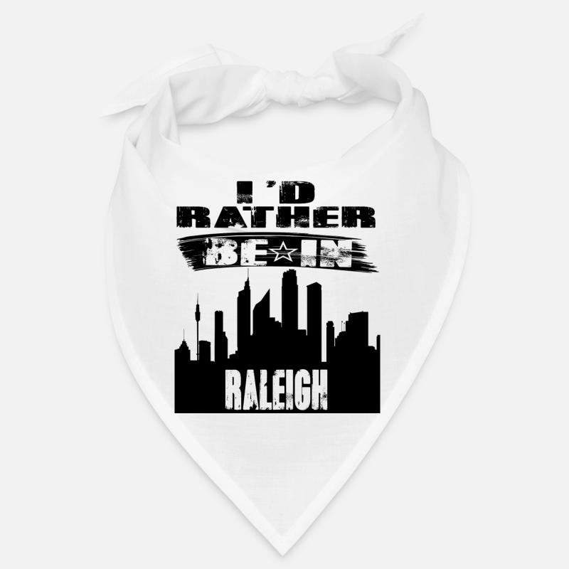 Geschenk Id rather be in Raleigh Bandana