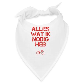 presentje wat ik nodig rennrad cycling triathlin c - Bandana - Weiß - Vorne