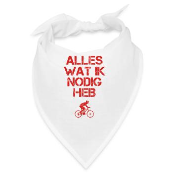 presentje wat ik nodig bycicle fahrrad mountainbik - Bandana - Weiß - Vorne