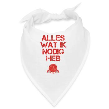 presentje wat ik nodig dart darts darter - Bandana - Weiß - Vorne