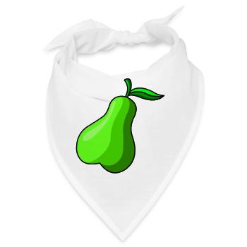 pears birne veggie veggi frucht fruits - Bandana - Weiß - Vorne