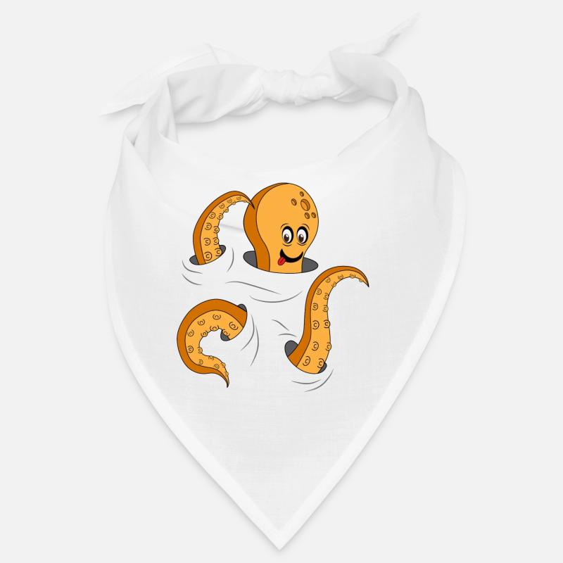 Nette neugierige Krake Bandana