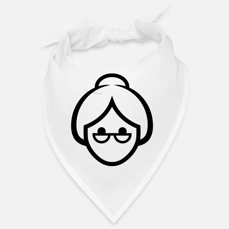 Gesicht einer Großmutter Bandana