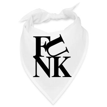 Funk Musik - Bandana - Weiß - Vorne
