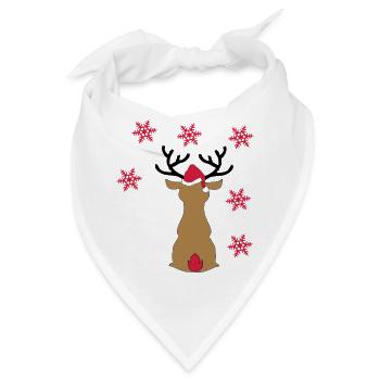 elch - Bandana - Weiß - Vorne