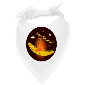 Alles Banane - Bandana - Weiß - Vorne