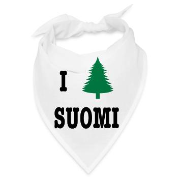 I heart Soumi - Bandana - Weiß - Vorne