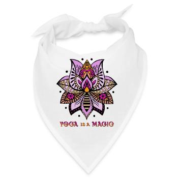 Yoga is a magic - Bandana - Weiß - Vorne
