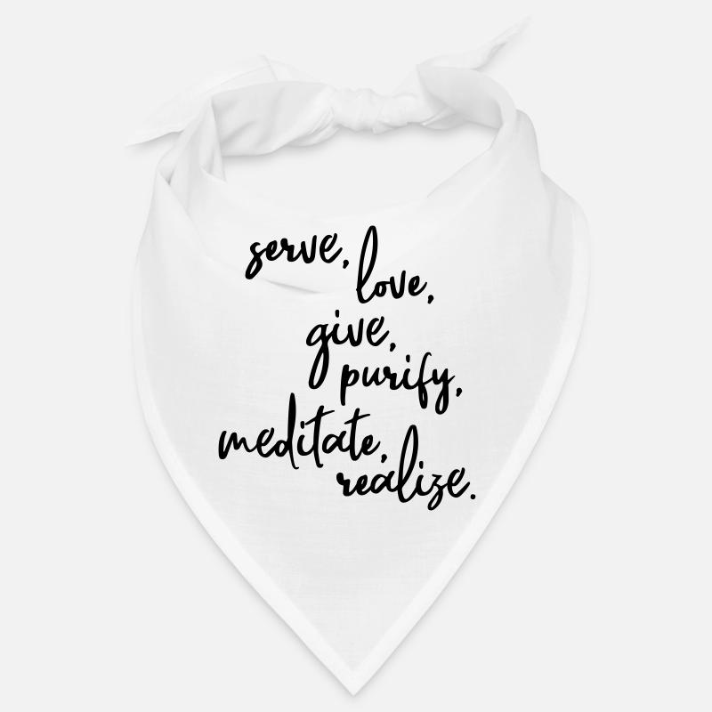 Serve Love Give Purify Meditate Realize Bandana