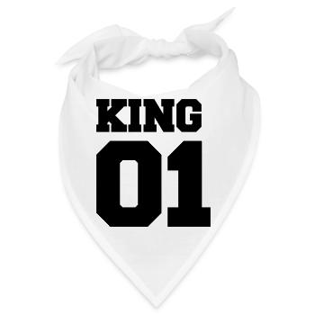 king 01 - Bandana - Weiß - Vorne