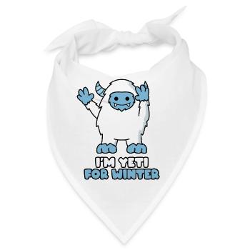 I'm yeti for winter - Bandana - Weiß - Vorne