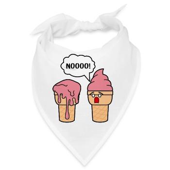 FUNNY ICE CREAM - Bandana - Weiß - Vorne