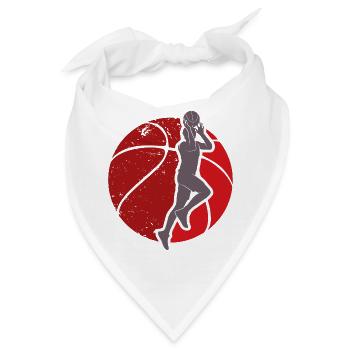 Basketball - Basketballer beim Wurf - Bandana - Weiß - Vorne
