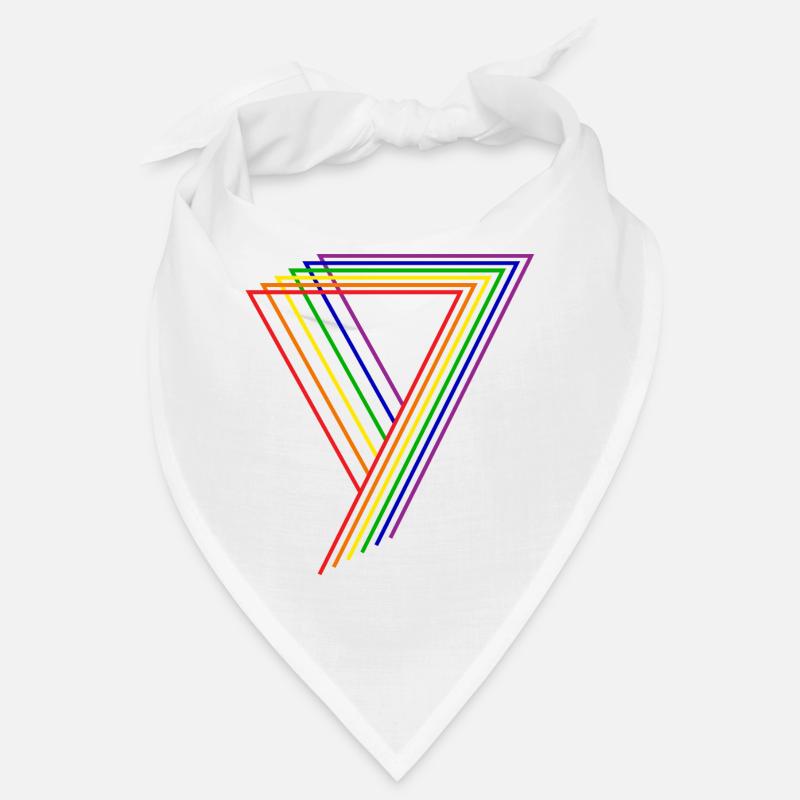 Rainbow triangle Bandana