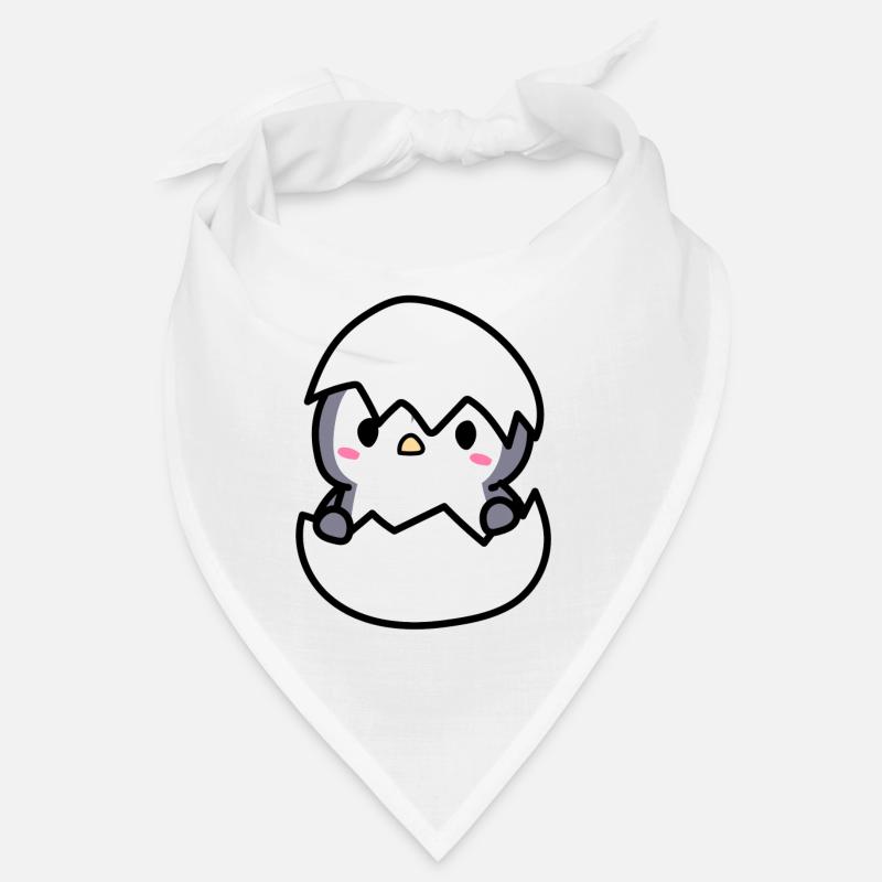 cute baby penguin in an eggshell idea Bandana