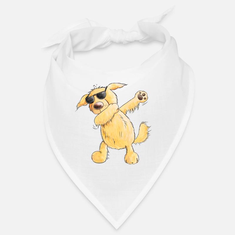 Lustiger Dab Dance Golden Retriever I Hunde Comic Bandana