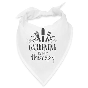 Gartenliebe Pflanzenmotiva - Bandana - Weiß - Vorne