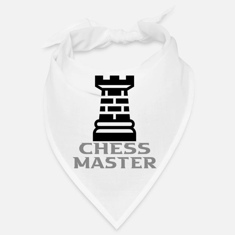 Schach - Bandana - Weiß
