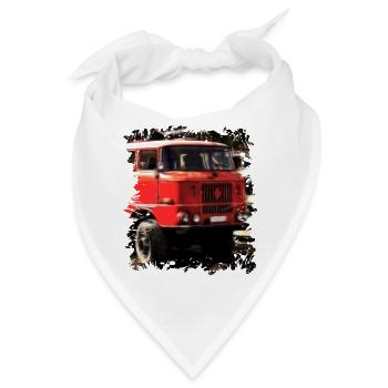 W50 Feuerwehr LKW - Bandana - Weiß - Vorne
