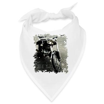 MZ RT 125 Zschopau - Bandana - Weiß - Vorne